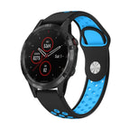For Garmin Fenix 5 Plus / Black+Blue