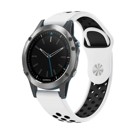 22mm Sports Breathable Silicone Watch Band, For Garmin Fenix 5 Plus, For Garmin Quatix 5