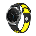 For Garmin Quatix 5 / Black+Yellow