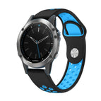 For Garmin Quatix 5 / Black+Blue