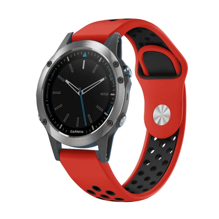 22mm Sports Breathable Silicone Watch Band, For Garmin Fenix 5 Plus, For Garmin Quatix 5