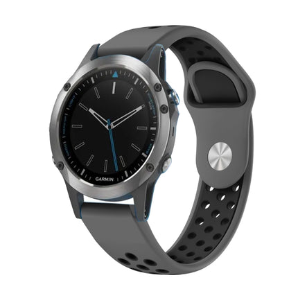 22mm Sports Breathable Silicone Watch Band, For Garmin Fenix 5 Plus, For Garmin Quatix 5