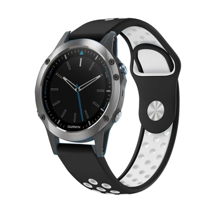 22mm Sports Breathable Silicone Watch Band, For Garmin Quatix 5 Sapphire, For Garmin Forerunner 955