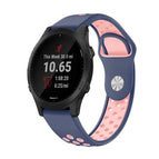 For Garmin Forerunner 945 / Midnight Blue+Pink