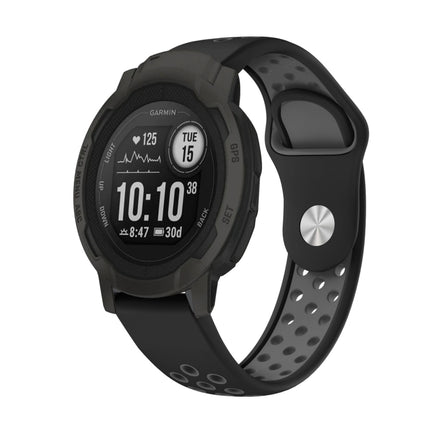 22mm Sports Breathable Silicone Watch Band, For Garmin Forerunner 965, For Garmin Instinct 2