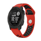 For Garmin Instinct / Red+Black
