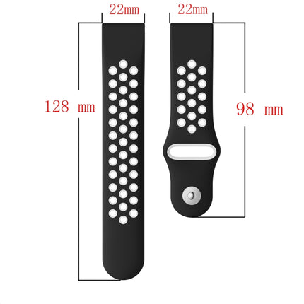 22mm Sports Breathable Silicone Watch Band