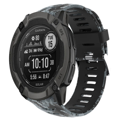 26mm Camouflage Printed Silicone Watch Band, For Garmin Instinct 2X Solar, For Garmin D2 Delta PX, For Garmin Tactix 7 Pro, For Garmin Tactix 7