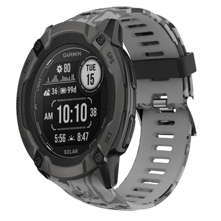 26mm Camouflage Printed Silicone Watch Band, For Garmin Instinct 2X Solar, For Garmin D2 Delta PX, For Garmin Tactix 7 Pro, For Garmin Tactix 7