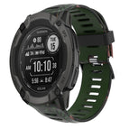 For Garmin Instinct 2X Solar / Army Green+Bamboo Camouflage