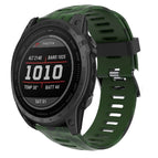 For Garmin Fenix 7X Solar / Army Green+Army Camouflage