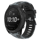 For Garmin Tactix Delta / Black+Digital  Camouflage