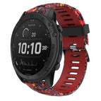 For Garmin Tactix Delta / Red+Jellyfish Camouflage
