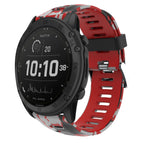 For Garmin Tactix Delta / Red+Army Camouflage