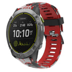 For Garmin Enduro / Red+Army Camouflage