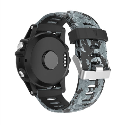 26mm Camouflage Printed Silicone Watch Band, For Garmin Fenix 5X Sapphire, For Garmin Fenix 5X Plus, For Garmin Fenix 3, For Garmin Fenix 3 HR