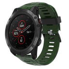 For Garmin Fenix 5X Plus / Army Green+Army Camouflage