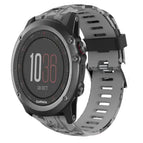 For Garmin Fenix 3 / Grey+Army Camouflage