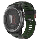 For Garmin Fenix 3 / Army Green+Bamboo Camouflage