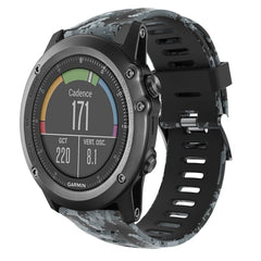 26mm Camouflage Printed Silicone Watch Band