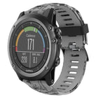 For Garmin Fenix 3 Sapphire / Grey+Army Camouflage