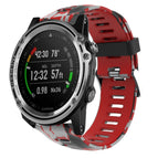 For Garmin Descent MK 1 / Red+Army Camouflage