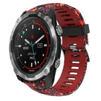 For Garmin Descent MK 2 / Red+Jellyfish Camouflage