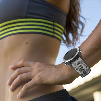 26mm Camouflage Printed Silicone Watch Band