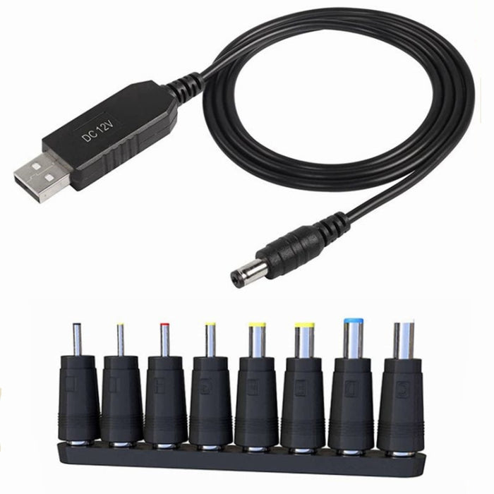 USB DC 5V auf 12V Installationskabel-Konverteradapter, DC 5V auf 12V