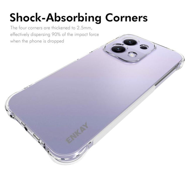 ENKAY Hat-Prince Transparent TPU Shockproof Phone Case, For Redmi 15C 5G / 4G EU 173mm, For Xiaomi Poco M7 Plus 5G / M7 4G 169mm, Redmi 15 5G Global / 15 4G SEA 169.5mm, For Redmi 15 5G / 4G EU 171mm, For Redmi 15C 5G / 4G Global 171mm