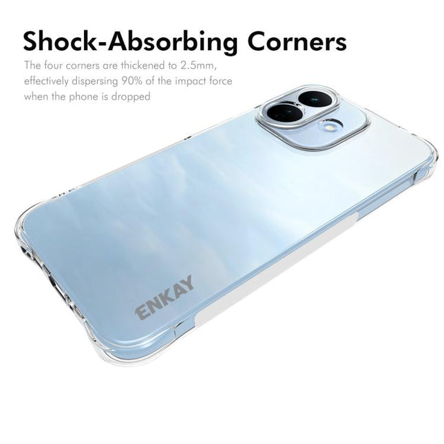 ENKAY Hat-Prince Transparent TPU Shockproof Phone Case, For Redmi Note 17 Pro 5G Global 163.5mm, For Xiaomi 17T Pro 5G, For Redmi 15a 5G, For Xiaomi 17T, For Xiaomi 17 Ultra, For Redmi Note 15 Pro 4G Global 163.2mm, For Redmi K90, For Redmi K90 Pro Max...