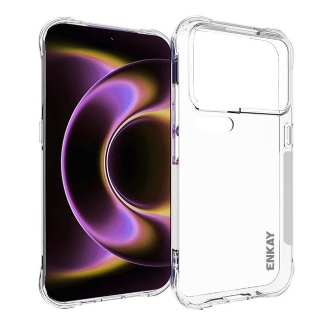 ENKAY Hat-Prince Transparent TPU Shockproof Phone Case, For Redmi Note 17 Pro 5G Global 163.5mm, For Xiaomi 17T Pro 5G, For Redmi 15a 5G, For Xiaomi 17T, For Xiaomi 17 Ultra, For Redmi Note 15 Pro 4G Global 163.2mm, For Redmi K90, For Redmi K90 Pro Max...