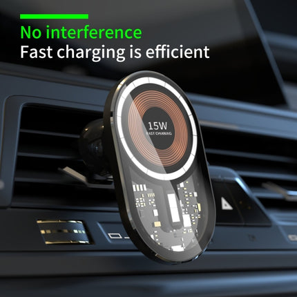 T10 15W Transparent Car Magnetic Wireless Charger