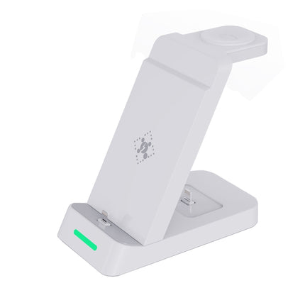 B20 18W 3 in 1 Wireless Charger Stand Charger Dock for iPhone Apple Watch Series, B20 for Apple