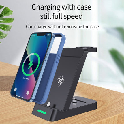 B20 18W 3 in 1 Wireless Charger Stand Charger Dock for iPhone Apple Watch Series, B20 for Apple