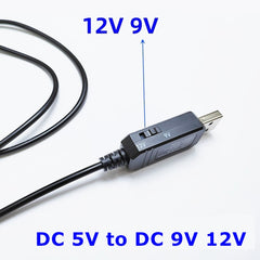 DC 5V to DC 9V 12V USB Voltage Step Up Converter Cable with 1A Step-up Volt Transformer Power Regulator Cable with LED Display, DC 5V to DC 9V 12V