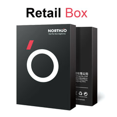 NORTHJO Camera Lens Tempered Glass CD Vein Metal Ring Film, For iPhone 14 Pro / 14 Pro Max