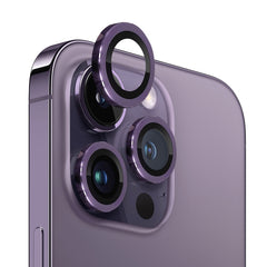 NORTHJO Camera Lens Tempered Glass CD Vein Metal Ring Film, For iPhone 14 Pro / 14 Pro Max