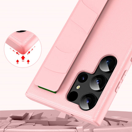 Skin Elastic Wrist Grip Back Cover Phone Case, For Samsung Galaxy S24+ 5G, For Samsung Galaxy S24 5G, For Samsung Galaxy S23 Ultra 5G, For Samsung Galaxy S23+ 5G