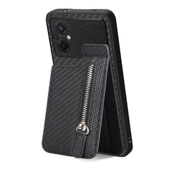 Carbon Fiber Vertical Flip Zipper Phone Case, For Xiaomi POCO M5 4G, For Redmi Note 12 5G, For Xiaomi 13 Pro, For Xiaomi 13, For Redmi 10C, For Redmi 10