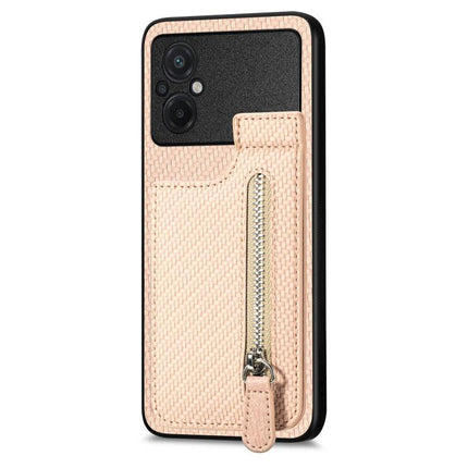 Carbon Fiber Vertical Flip Zipper Phone Case, For Xiaomi 13, For Xiaomi POCO M5 4G, For Redmi Note 11T Pro 5G, For Redmi 10C