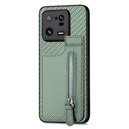 Carbon Fiber Vertical Flip Zipper Phone Case, For Redmi Turbo 4, For Xiaomi Poco X7 Pro, For Redmi Note 12 5G, For Xiaomi 13 Pro