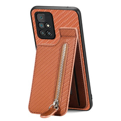 Carbon Fiber Vertical Flip Zipper Phone Case, For Xiaomi POCO M5 4G, For Redmi Note 12 5G, For Xiaomi 13 Pro, For Xiaomi 13, For Redmi 10C, For Redmi 10