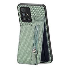 Carbon Fiber Vertical Flip Zipper Phone Case, For Xiaomi POCO M5 4G, For Redmi Note 12 5G, For Xiaomi 13 Pro, For Xiaomi 13, For Redmi 10C, For Redmi 10