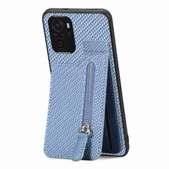 Carbon Fiber Vertical Flip Zipper Phone Case, For Redmi Note 11 4G, For Redmi Note 11T Pro 5G, For Redmi Note 10 4G, For Xiaomi 12T / 12T Pro