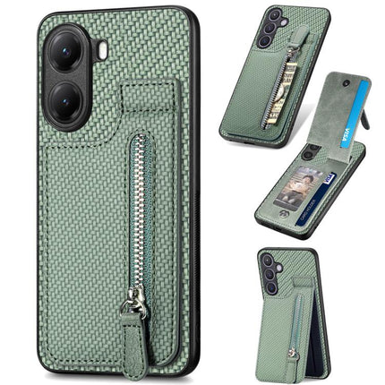Carbon Fiber Vertical Flip Zipper Phone Case, For Redmi Turbo 4, For Xiaomi Poco X7 Pro, For Redmi Note 12 5G, For Xiaomi 13 Pro