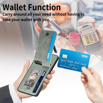 Carbon Fiber Vertical Flip Zipper Phone Case, For Redmi Note 11 4G, For Redmi 10, For Redmi Note 10 4G