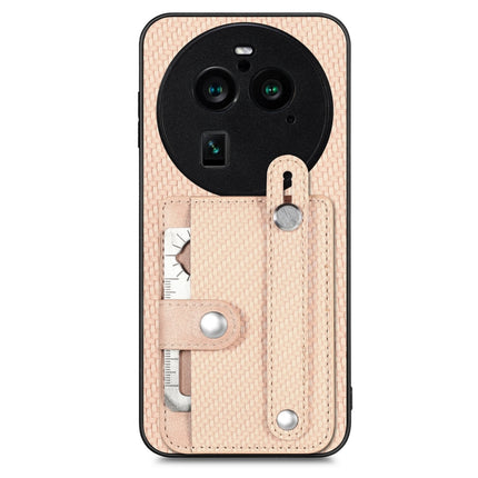 Wristband Kickstand Card Wallet Back Cover Phone Case with Tool Knife, For OPPO Find X6 Pro, For OPPO Find X6