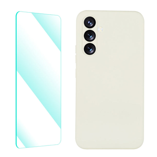 ENKAY Liquid Silicone Phone Case with Tempered Film, For Samsung Galaxy A54 5G