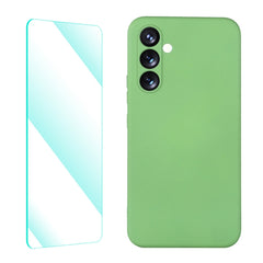 ENKAY Liquid Silicone Phone Case with Tempered Film, For Samsung Galaxy A54 5G